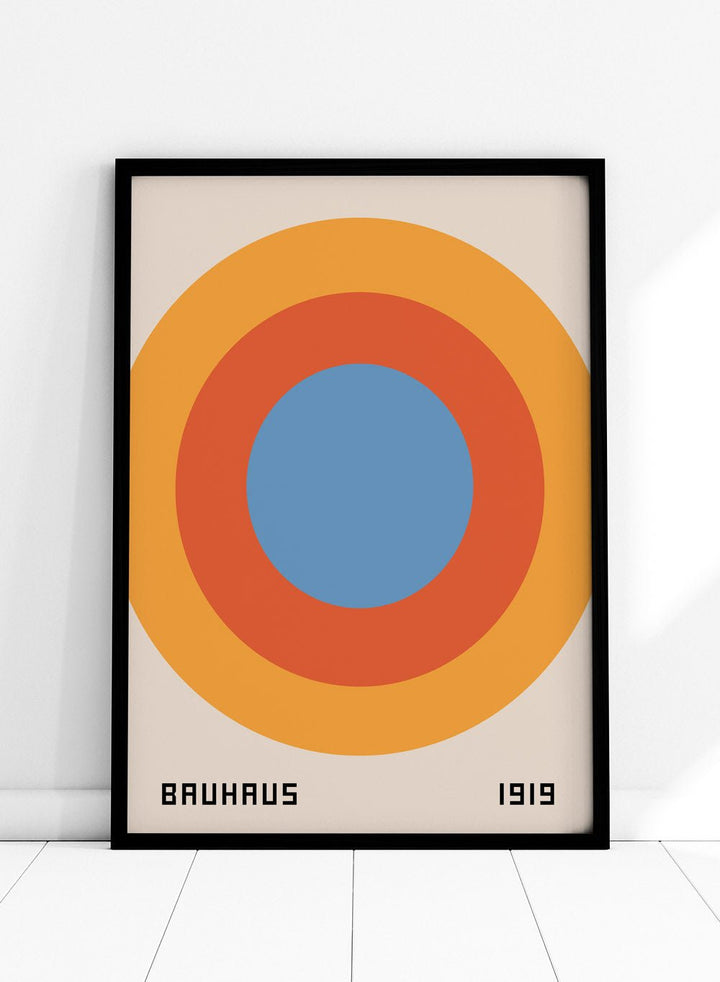Bauhaus Geometric Circles Art Print_Sugar & Canvas