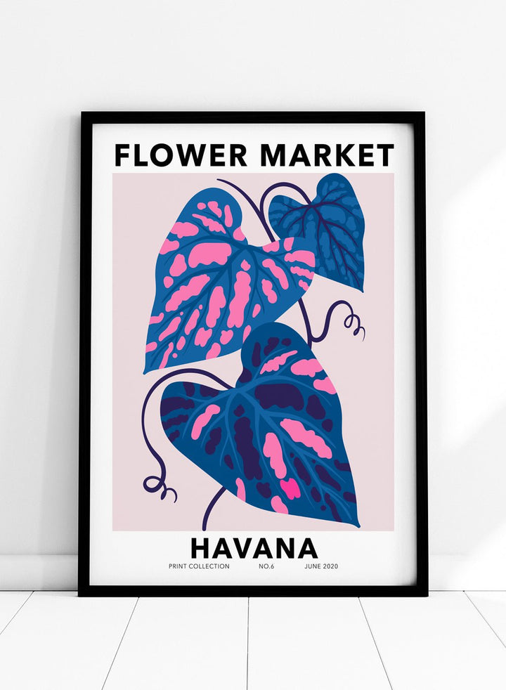 Flower Market Havana Art Print_Sugar & Canvas