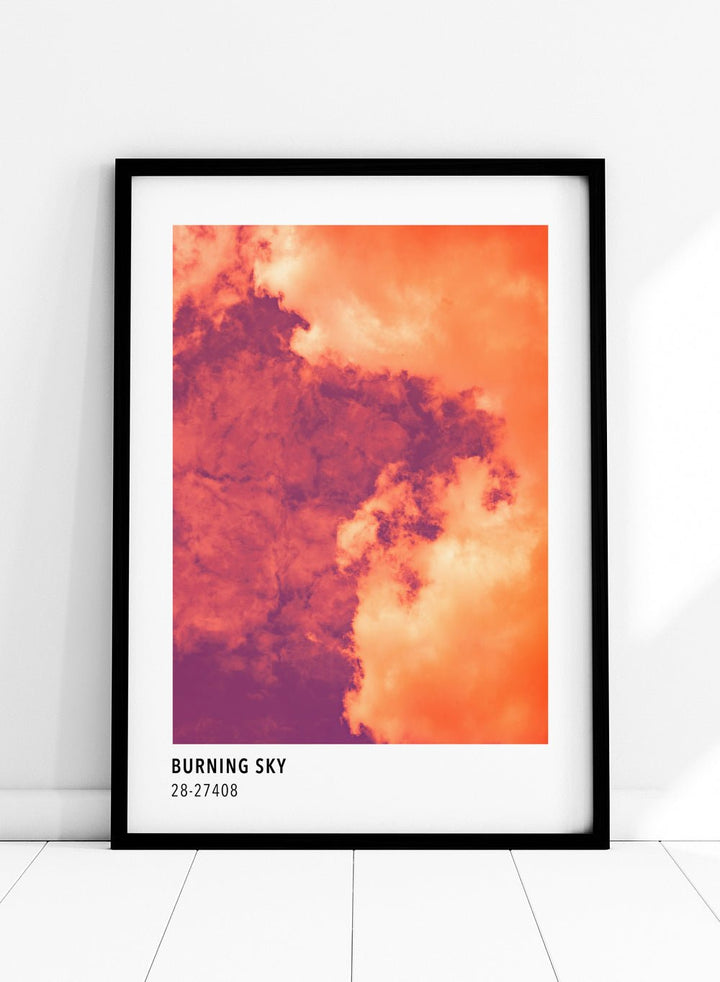 Burning Sky Color Card Art Print_Sugar & Canvas