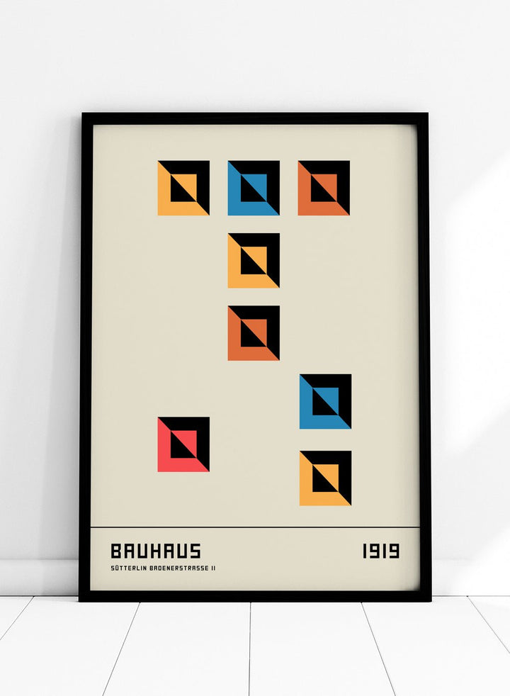 Bauhaus Geometric Art Print_Sugar & Canvas