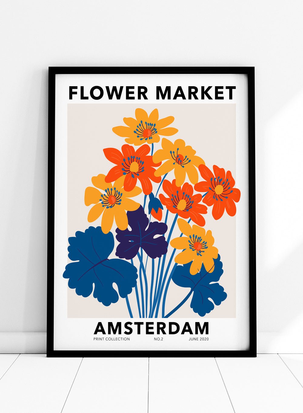 Flower Market Amsterdam Art Print_Sugar & Canvas