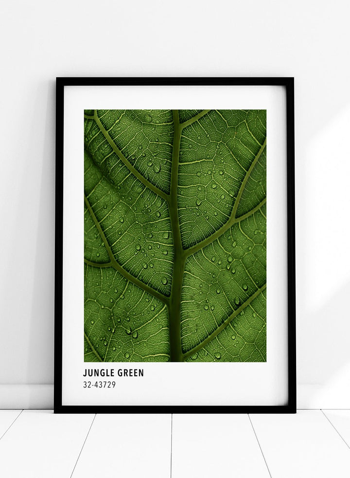Jungle Green Color Card Art Print_Sugar & Canvas