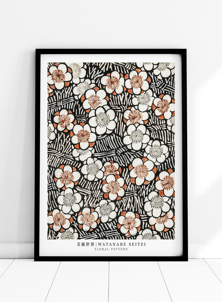 Watanabe Seitei Floral Pattern Art Print_Sugar & Canvas