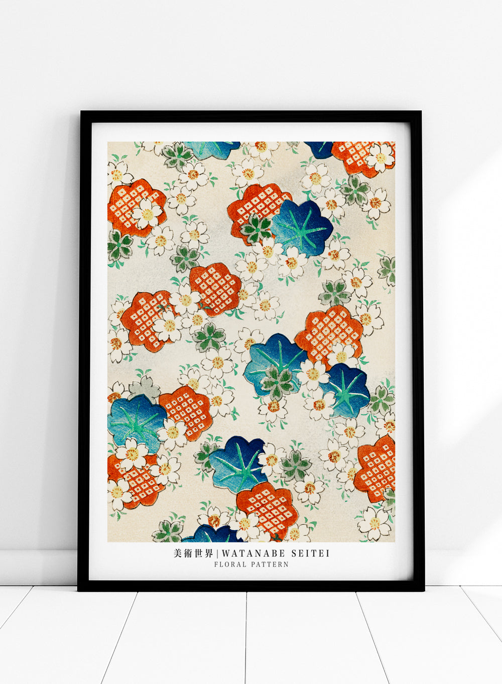Sugar & Canvas Watanabe Seitei Floral Pattern Art Print