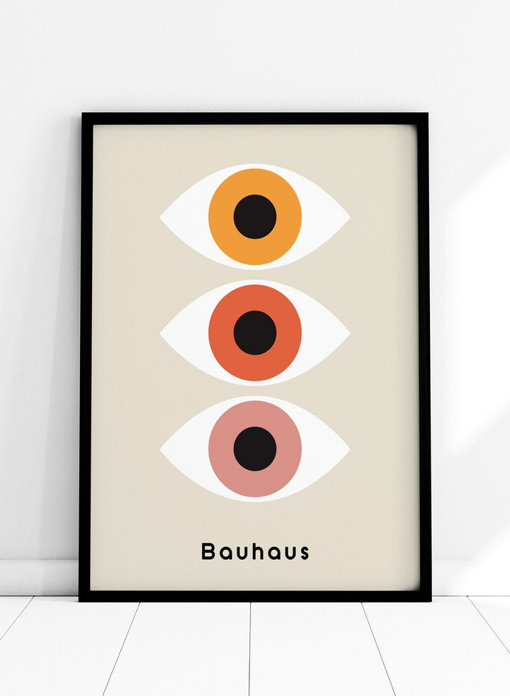 Bauhaus Geometric Eyes Art Print_Sugar & Canvas