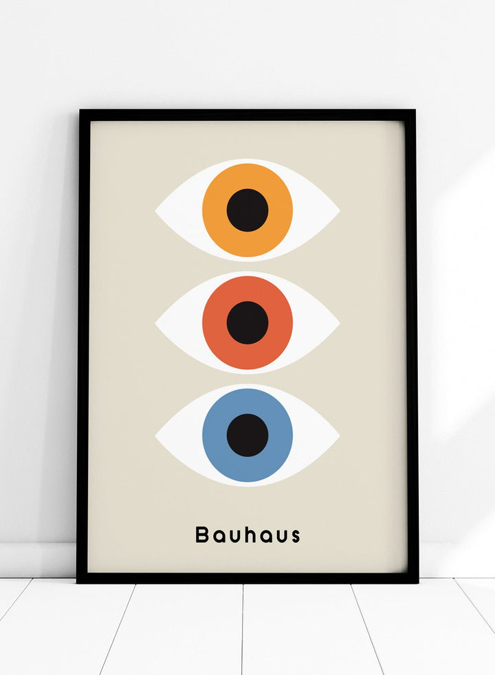 Bauhaus Geometric Eyes Art Print_Sugar & Canvas