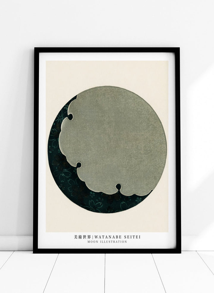 Watanabe Seitei Moon Illustration Art Print_Sugar & Canvas