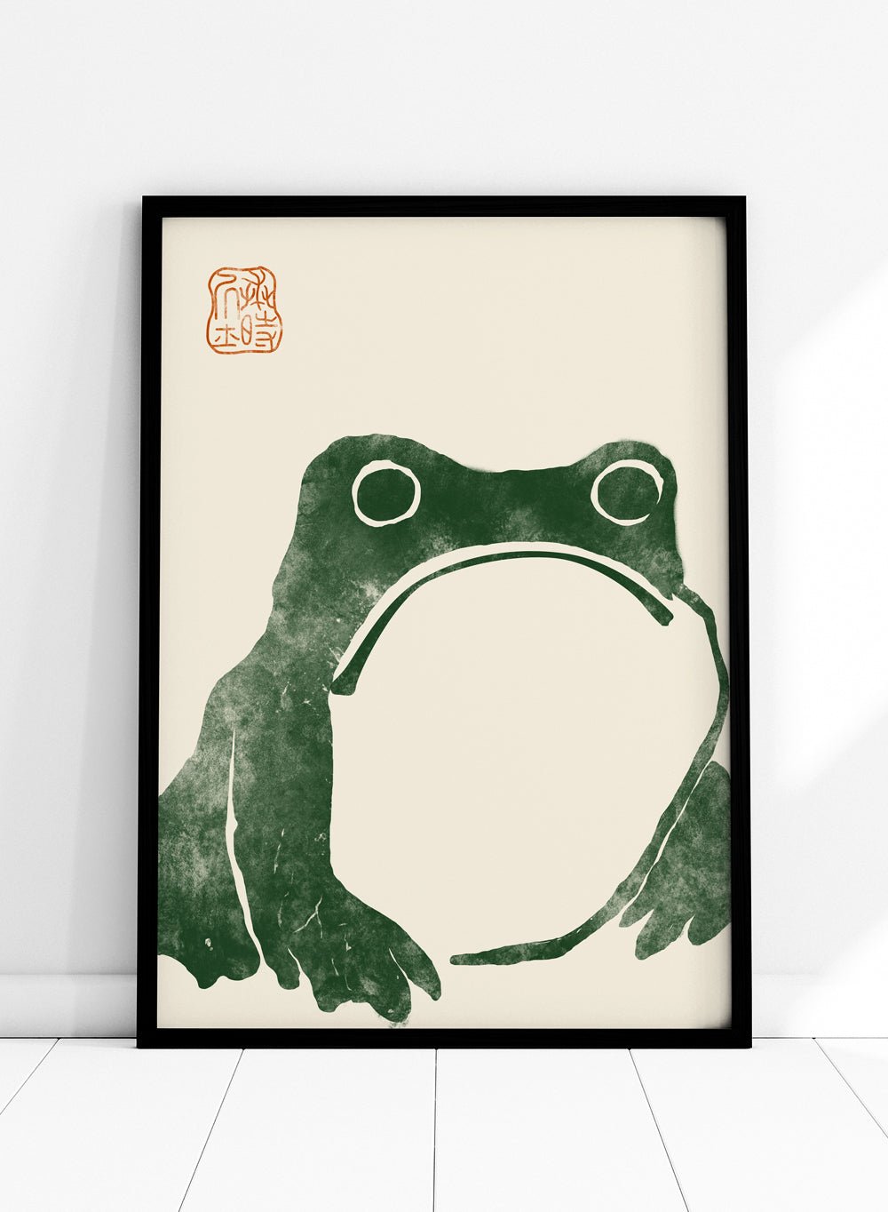 Matsumoto Hoji Japanese Frog (1 Dark Green) Art Print_Sugar & Canvas