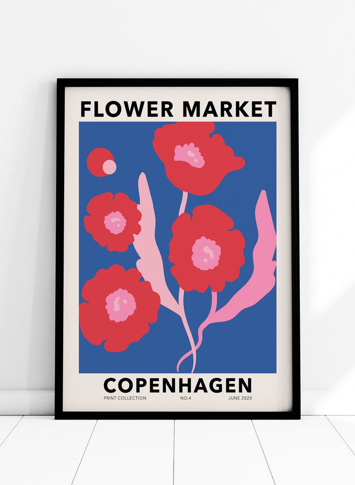 Flower Market Copenhagen Art Print_Sugar & Canvas