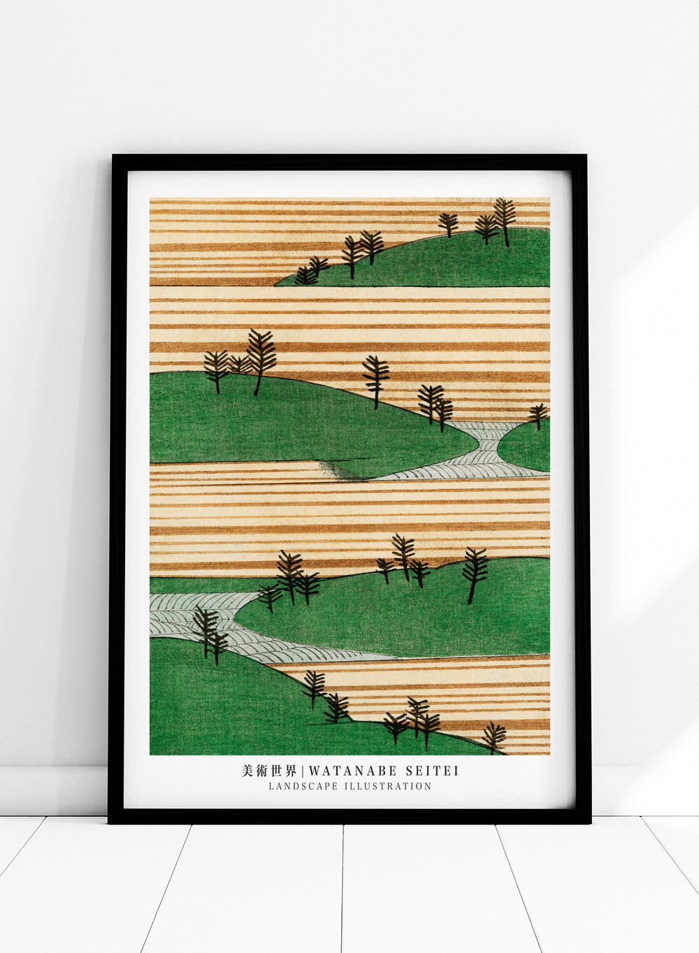 Watanabe Seitei Landscape Illustration Art Print_Sugar & Canvas