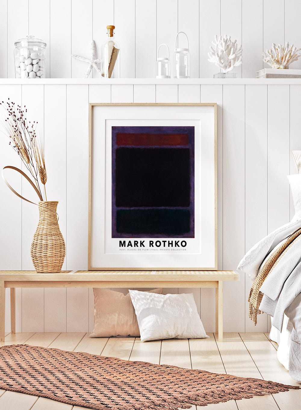 Mark Rothko Rust Blacks on Plum 1962 Art Print_Sugar & Canvas