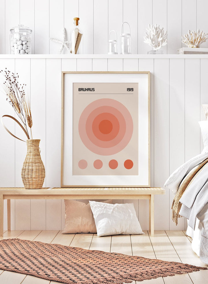Bauhaus Geometric Circles Art Print_Sugar & Canvas