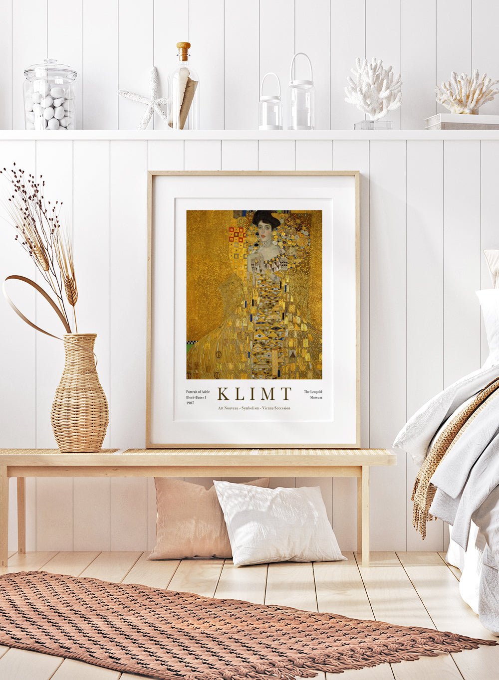 Gustav Klimt Portrait of Adele Bloch - Bauer I 1907 Art Print_Sugar & Canvas