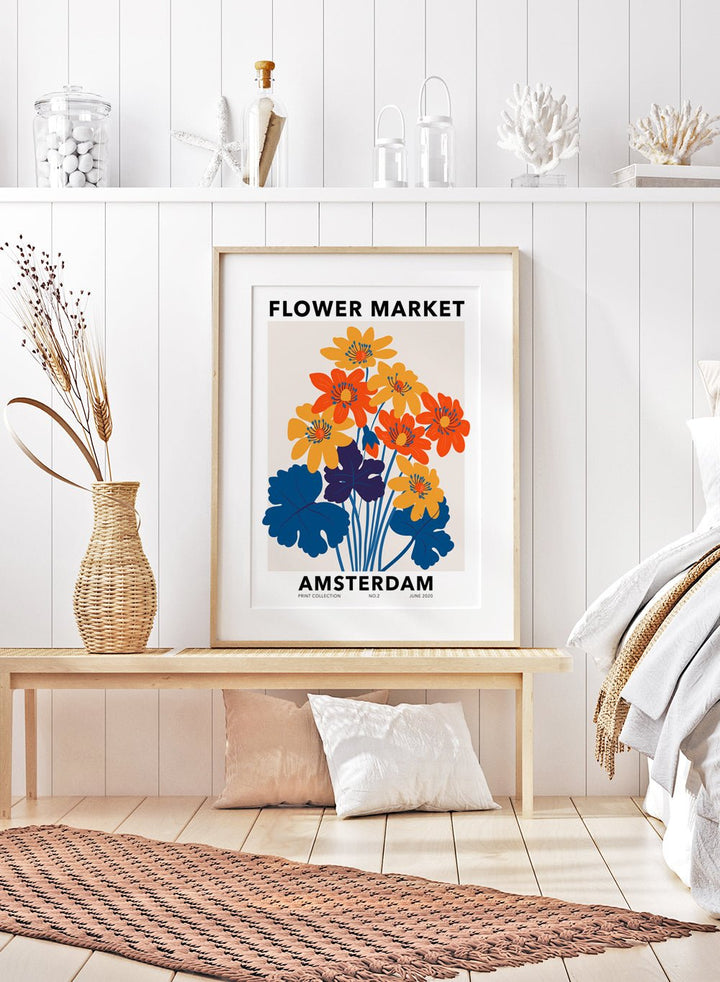 Flower Market Amsterdam Art Print_Sugar & Canvas