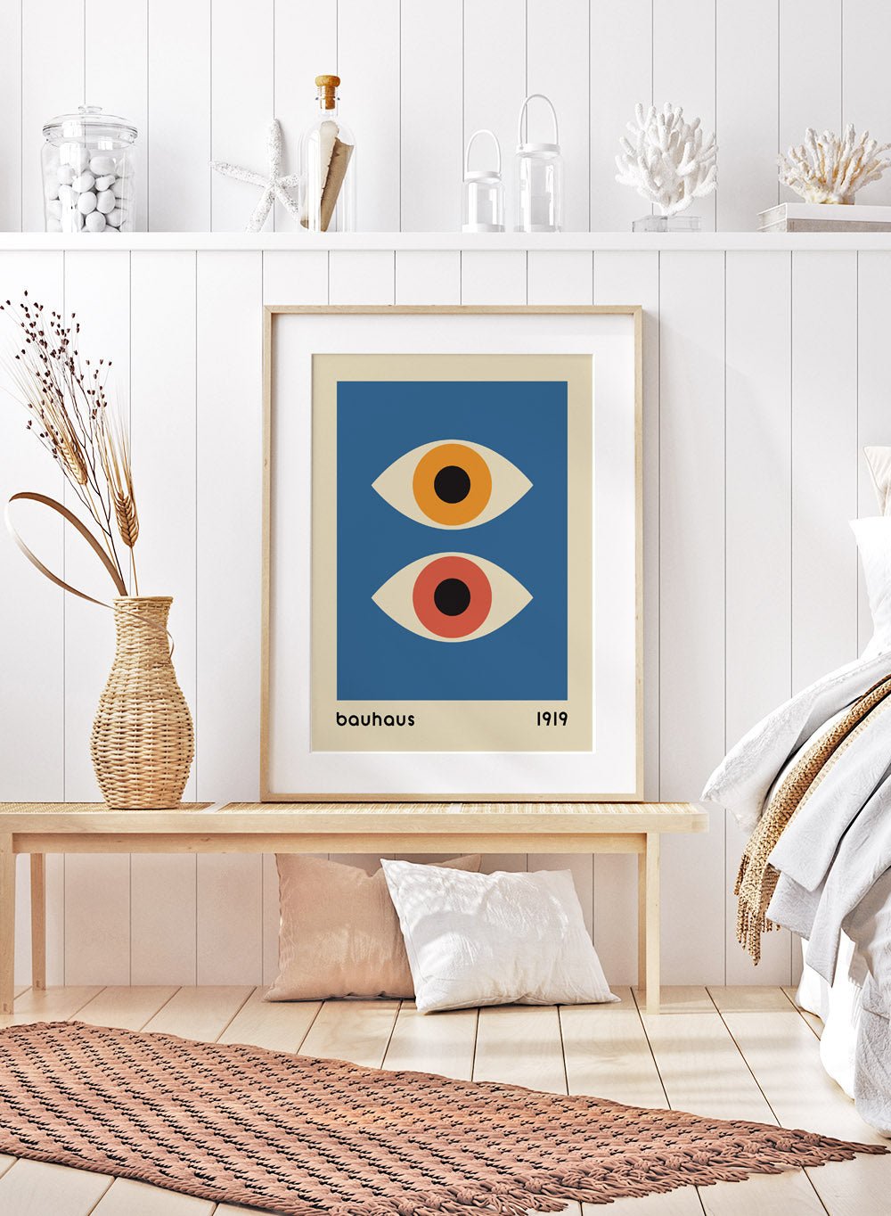 Bauhaus Geometric Eyes Art Print_Sugar & Canvas