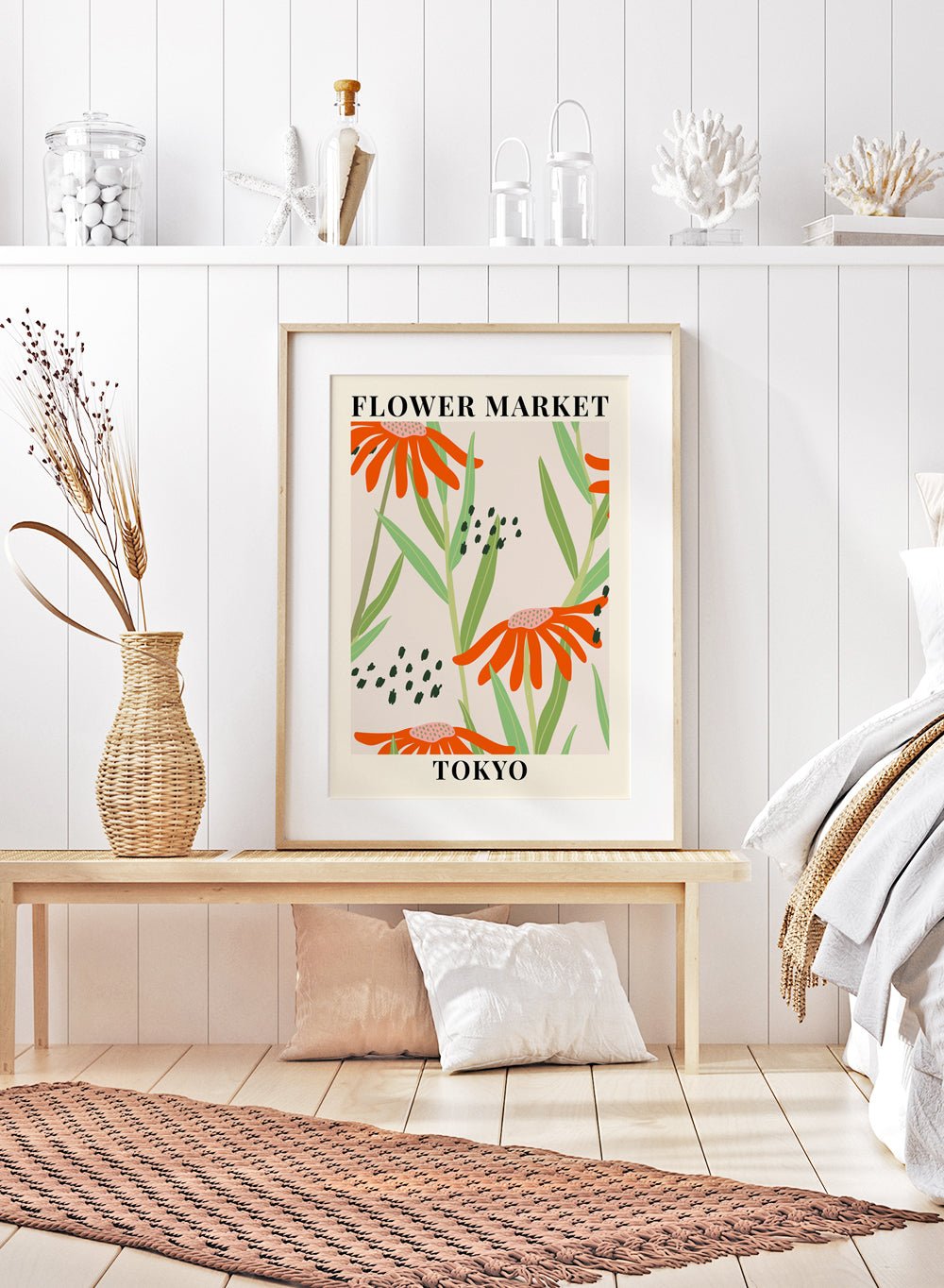Flower Market Tokyo Art Print_Sugar & Canvas