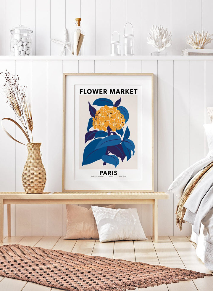 Flower Market Paris Art Print_Sugar & Canvas