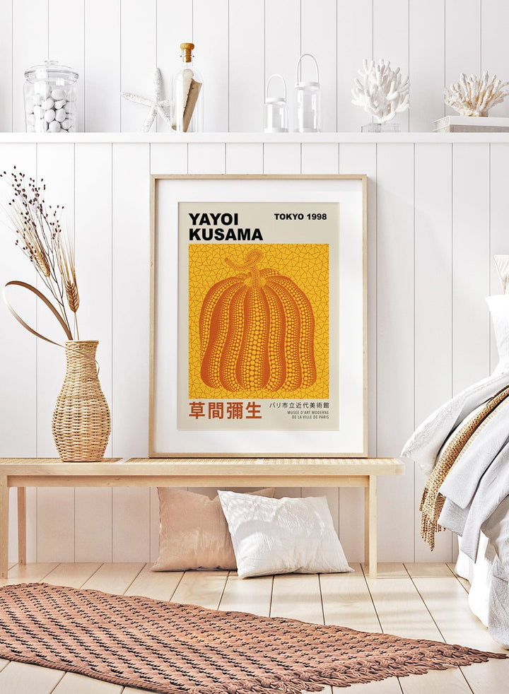 Pumpkin Forever Inspired by Yayoi Kusama Art Print_Sugar & Canvas