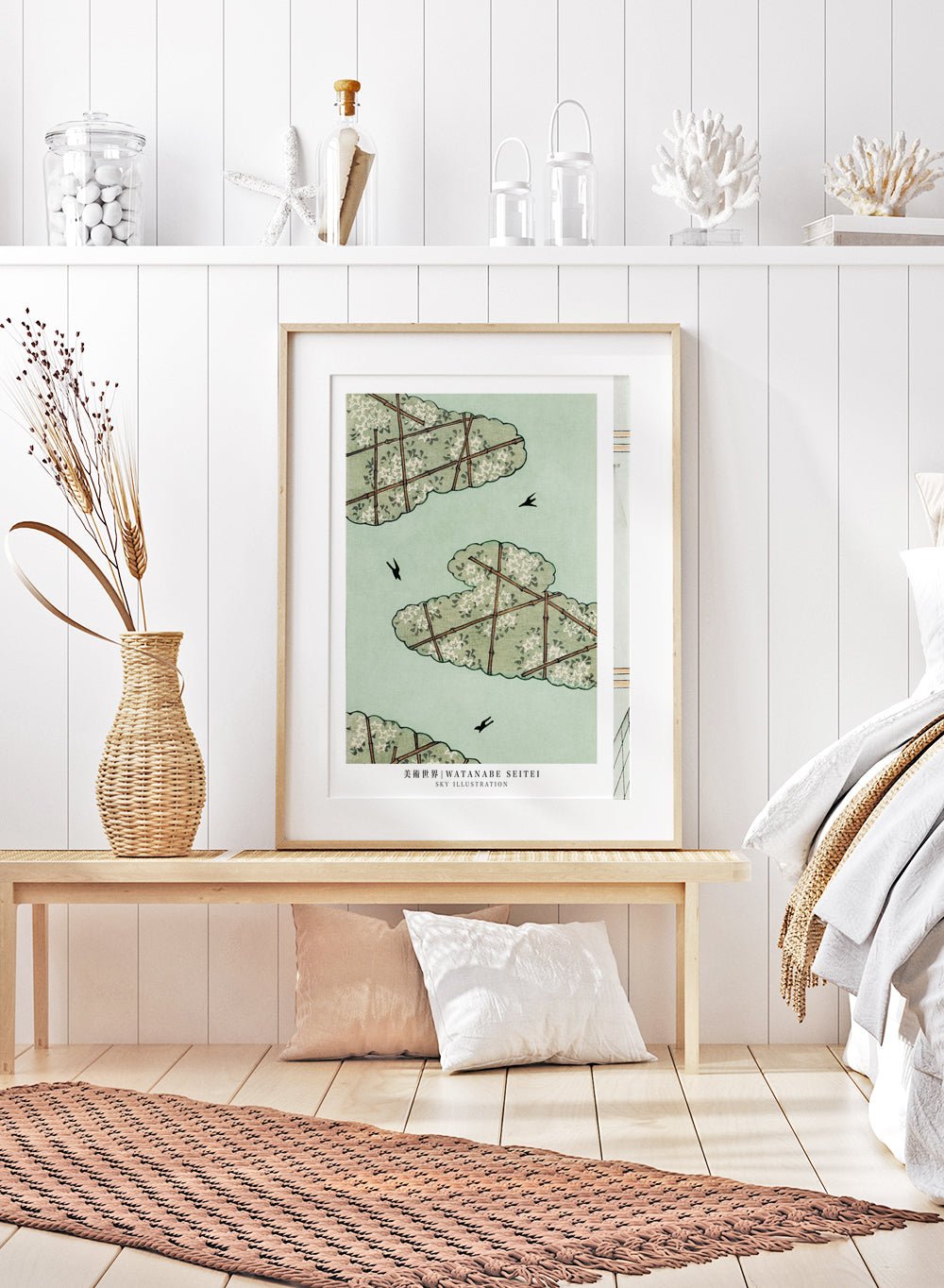 Watanabe Seitei Sky Illustration Art Print_Sugar & Canvas