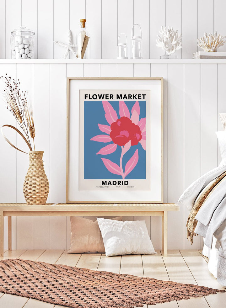 Flower Market Madrid Art Print_Sugar & Canvas
