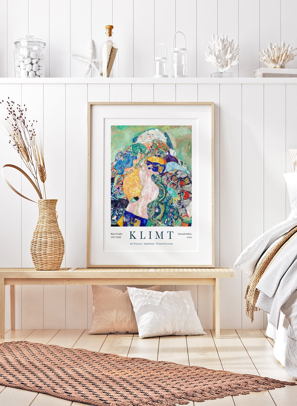 Gustav Klimt Baby Cradle 1917 - 1918 Art Print_Sugar & Canvas