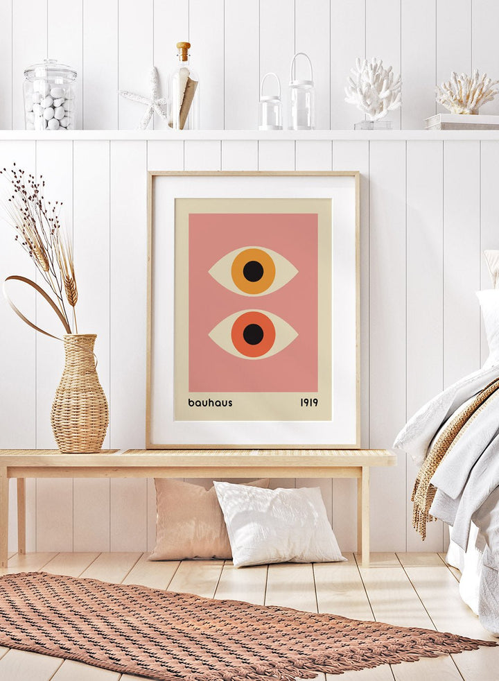 Bauhaus Geometric Eyes Art Print_Sugar & Canvas
