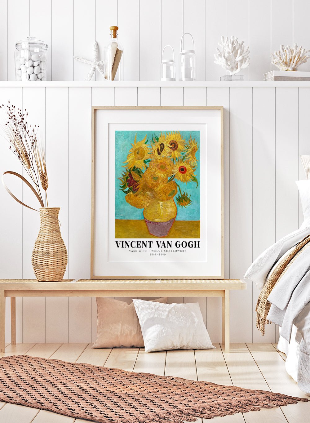 Van Gogh Vase with Twelve Sunflowers 1888 - 1889 Art Print_Sugar & Canvas