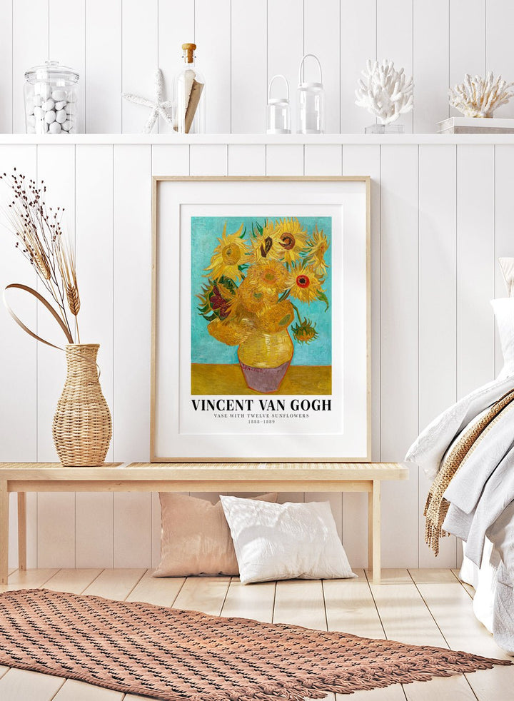 Van Gogh Vase with Twelve Sunflowers 1888 - 1889 Art Print_Sugar & Canvas