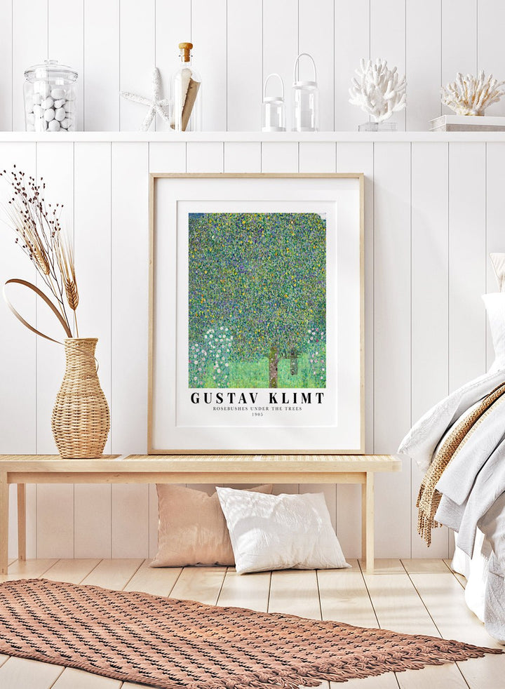 Gustav Klimt Rosebushes Under The Trees 1905 Art Print_Sugar & Canvas