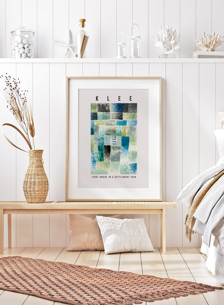 Paul Klee First House in a Settlement 1926 Art Print_Sugar & Canvas