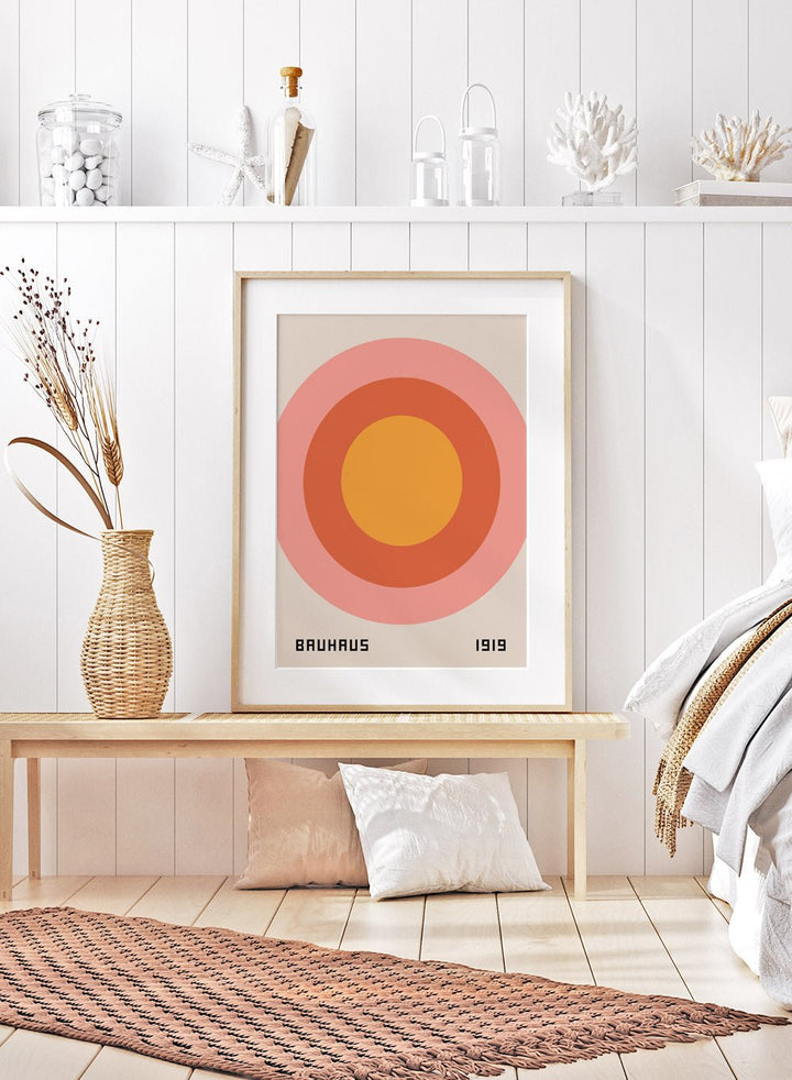 Bauhaus Geometric Circles Art Print_Sugar & Canvas