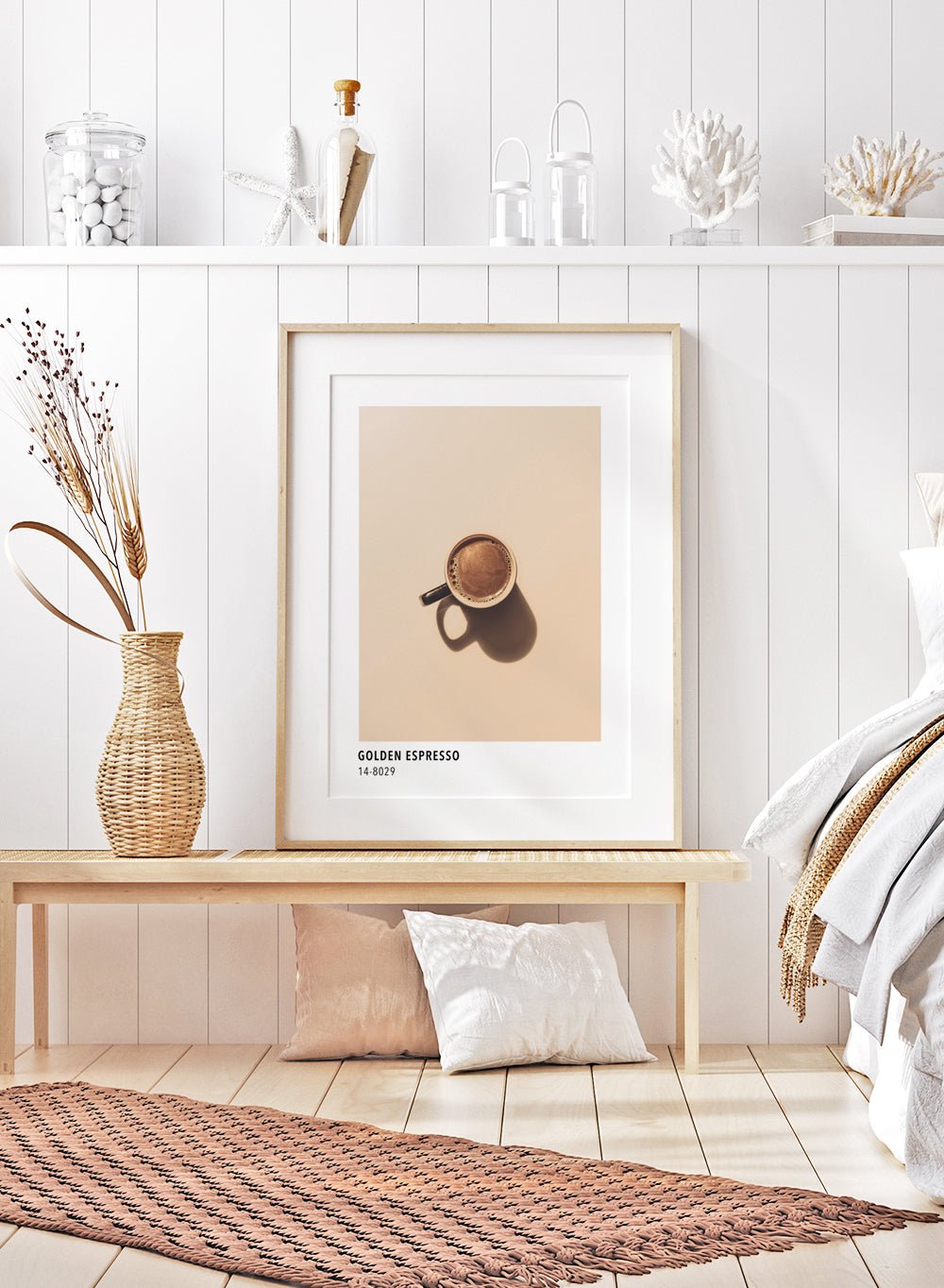 Golden Espresso Color Card Art Print_Sugar & Canvas