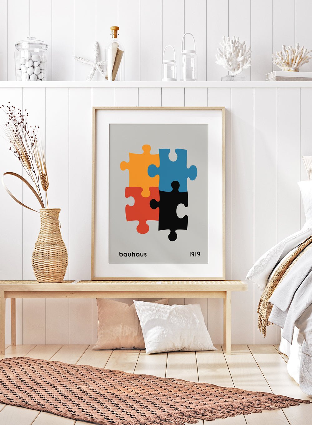 Bauhaus Puzzles Art Print_Sugar & Canvas