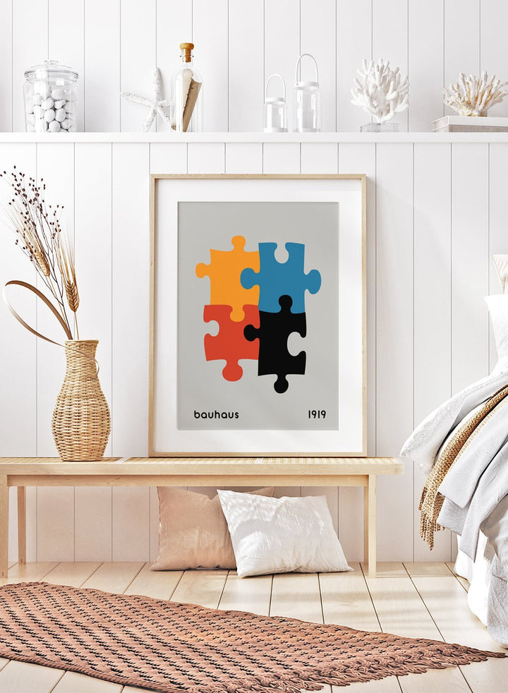 Bauhaus Puzzles Art Print_Sugar & Canvas