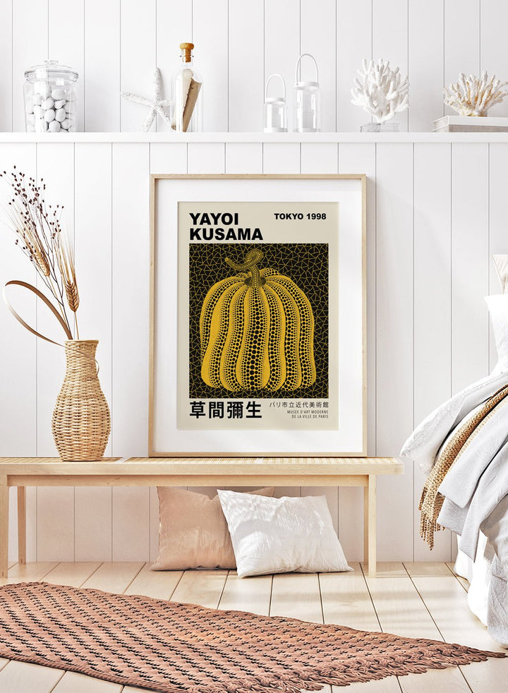 Pumpkin Forever Inspired by Yayoi Kusama Art Print_Sugar & Canvas