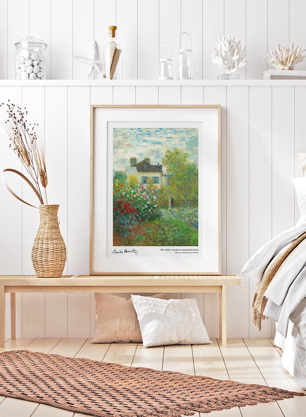 The Artist's Garden in Argenteuil 1873 by Monet Print_Sugar & Canvas