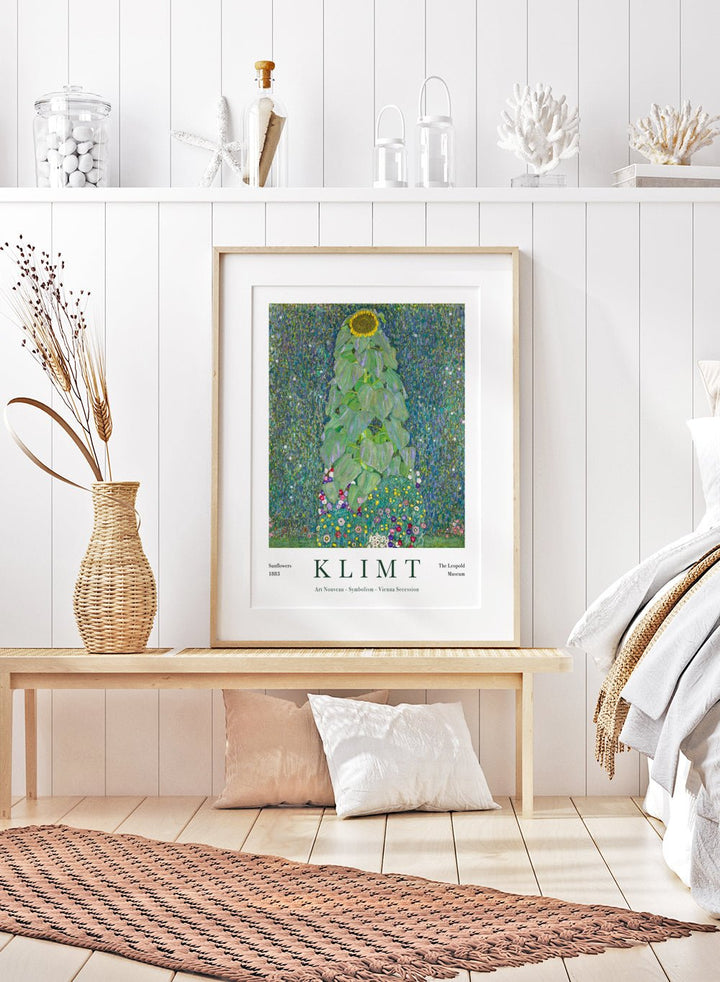 Gustav Klimt Sunflowers 1883 Art Print_Sugar & Canvas