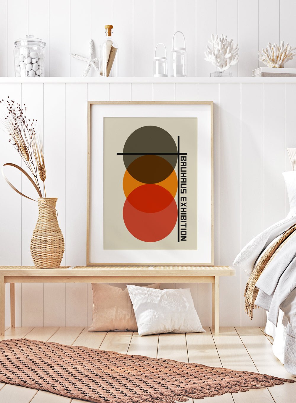Bauhaus Geometric Circles Art Print_Sugar & Canvas