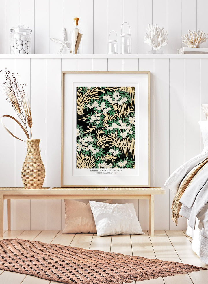 Watanabe Seitei Forest Illustration Art Print_Sugar & Canvas