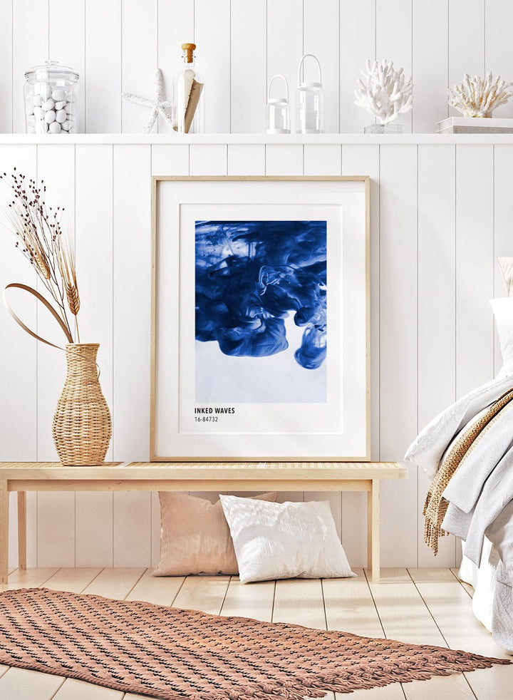 Inked Waves Color Card Art Print_Sugar & Canvas