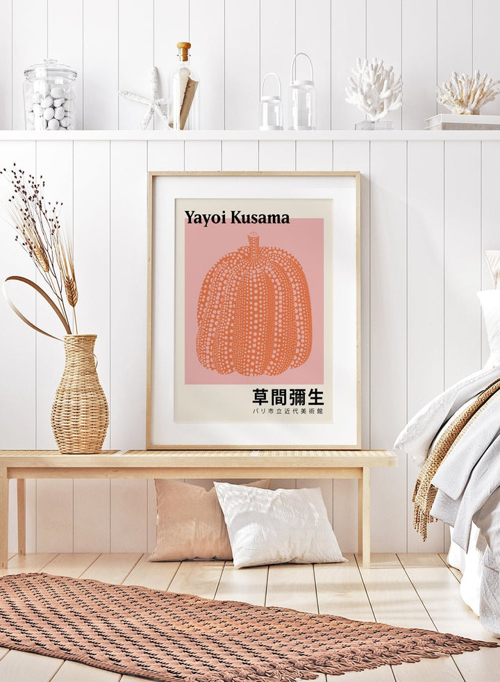 Pumpkin Forever Inspired by Yayoi Kusama Art Print_Sugar & Canvas