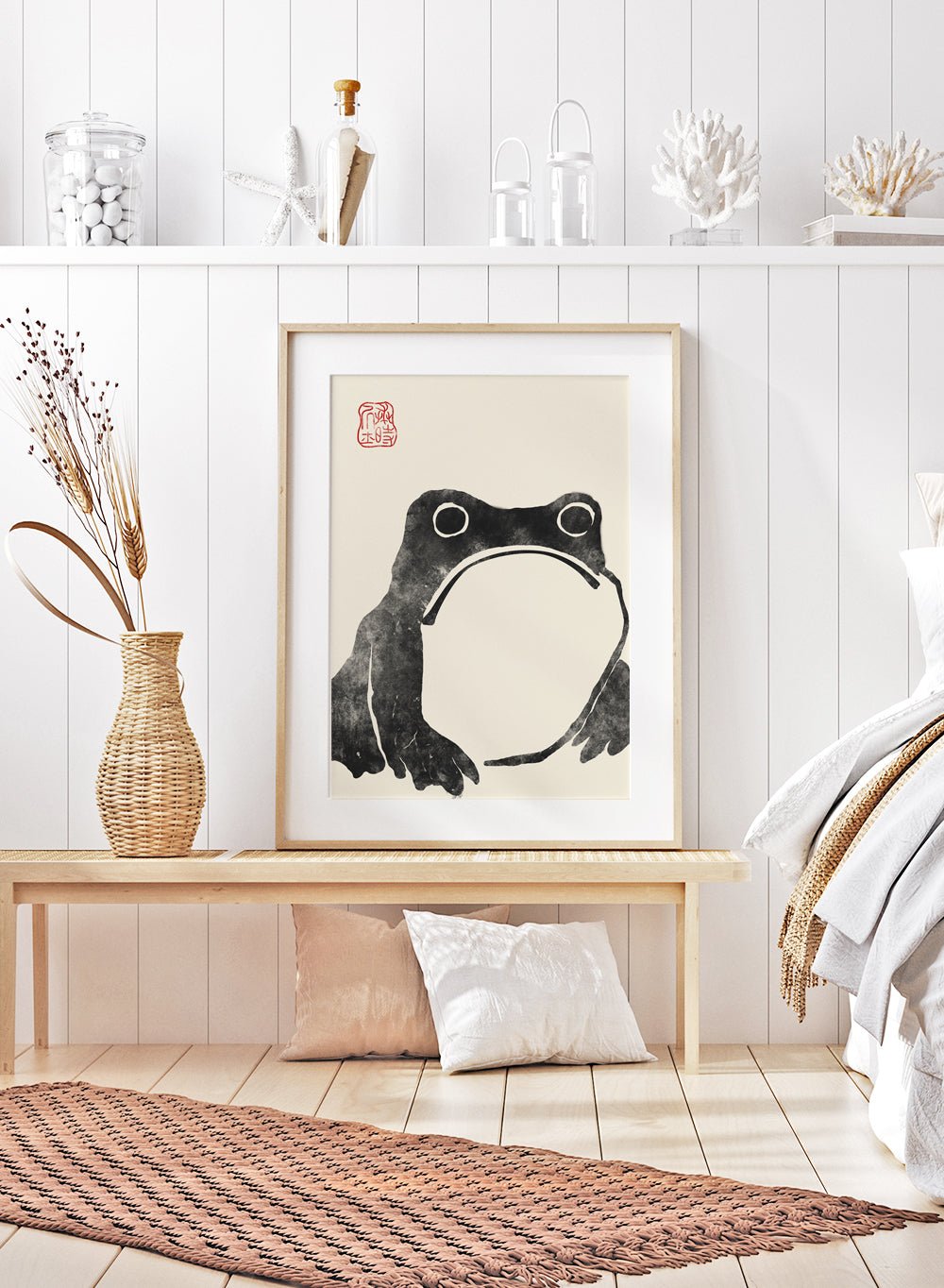 Matsumoto Hoji Japanese Frog (1 Black) Art Print_Sugar & Canvas