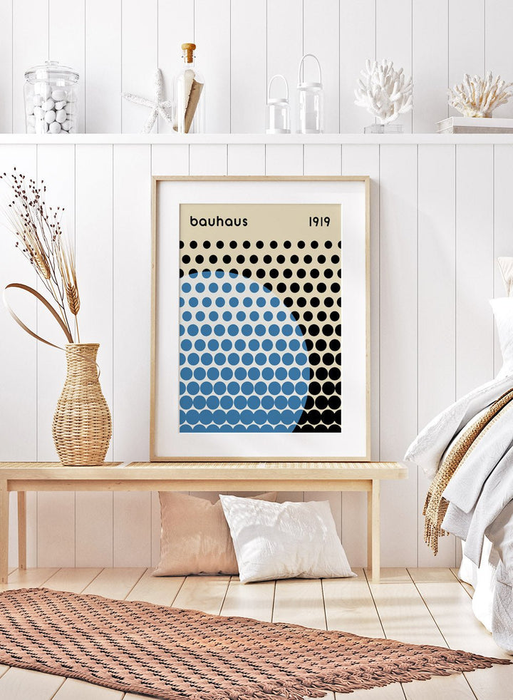 Bauhaus Geometric Circles Art Print_Sugar & Canvas