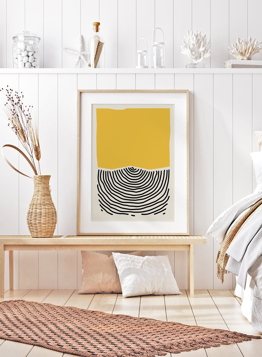 Geometric Zebra Art Print_Sugar & Canvas