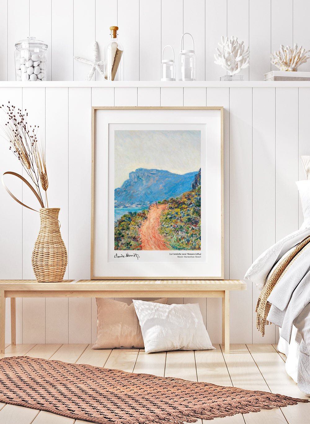 La Corniche near Monaco 1884 by Monet Print_Sugar & Canvas