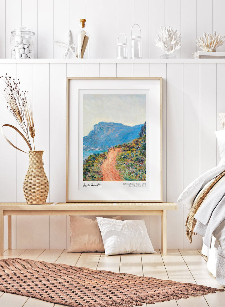 La Corniche near Monaco 1884 by Monet Print_Sugar & Canvas