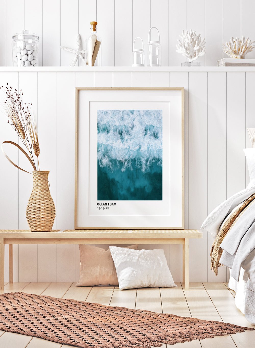 Ocean Waves Color Card Art Print_Sugar & Canvas