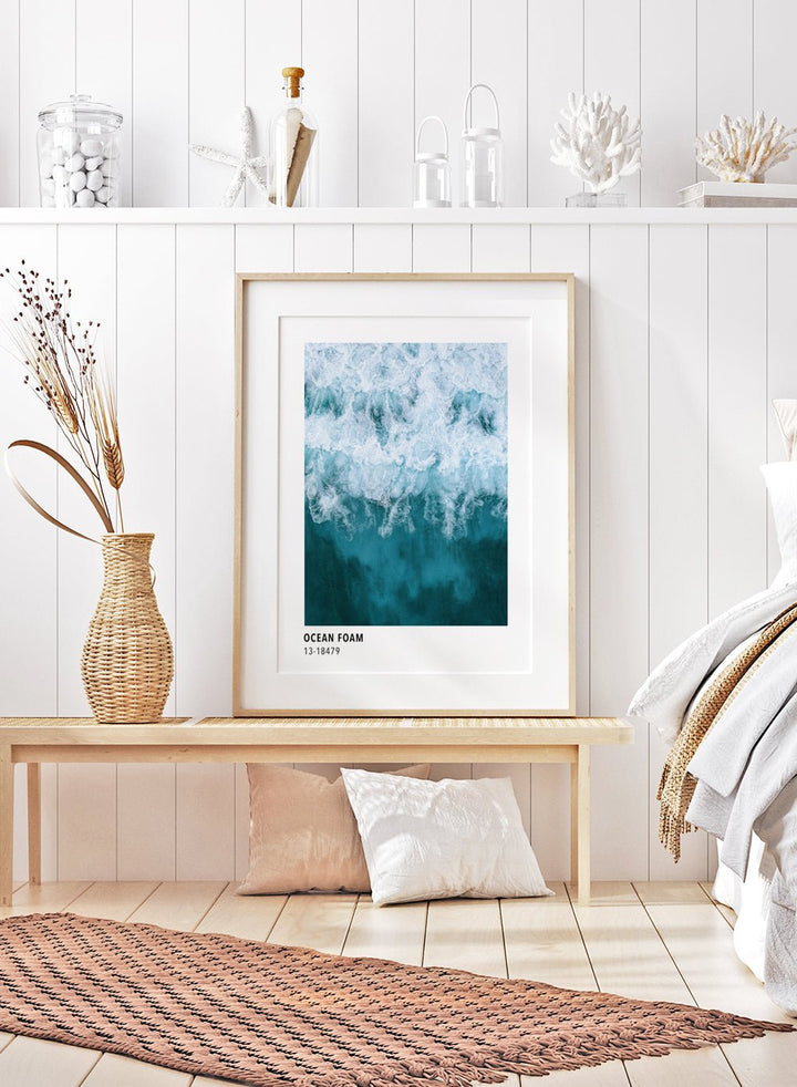 Ocean Waves Color Card Art Print_Sugar & Canvas