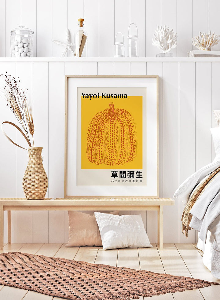 Pumpkin Forever Inspired by Yayoi Kusama Art Print_Sugar & Canvas