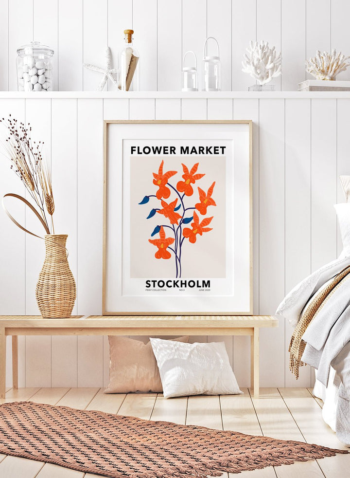Flower Market Stockholm Art Print_Sugar & Canvas